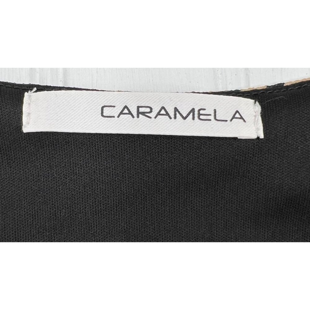 Caramela Leopard Print V-Neck Sheer‎ High-Low Blouse Women's size Medium - Picture 2 of 8